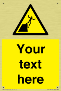 Custom Warning unstable cliff edge